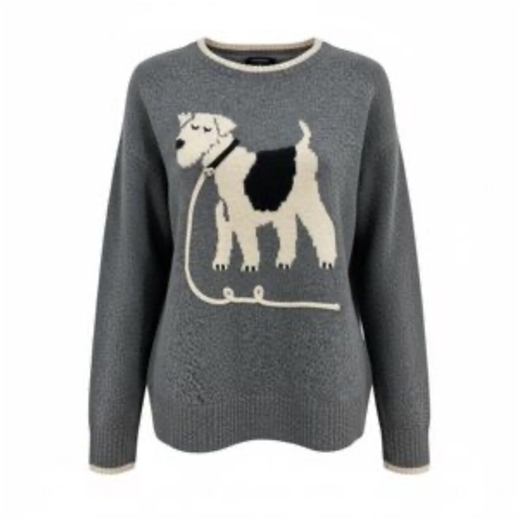 Anthropologie Sweaters - Anthropologie Calligraphie Dog Sweater